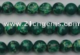 CDE2078 15.5 inches 6mm round dyed sea sediment jasper beads