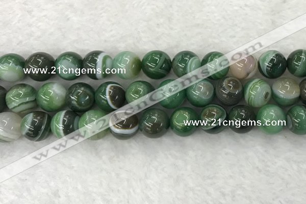 CAA1996 15.5 inches 16mm round banded agate gemstone beads