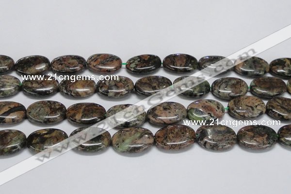 CAF130 15.5 inches 20*30mm oval Africa stone beads wholesale