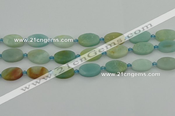 CAM1427 15.5 inches 12*20mm oval Chinese amazonite beads