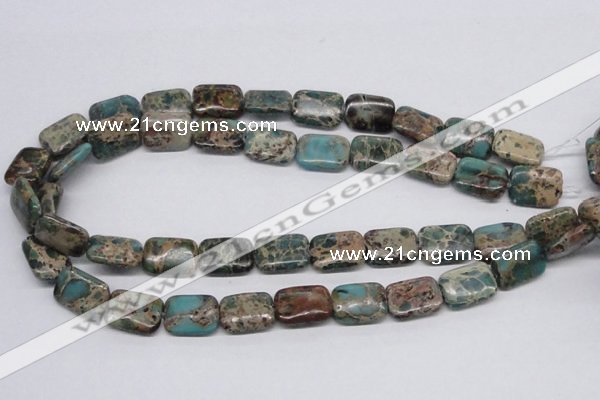 CAT5016 15.5 inches 13*18mm rectangle natural aqua terra jasper beads