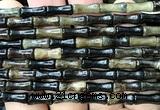 CBT22 15 inches 5*12mm bamboo biotite gemstone beads wholesale