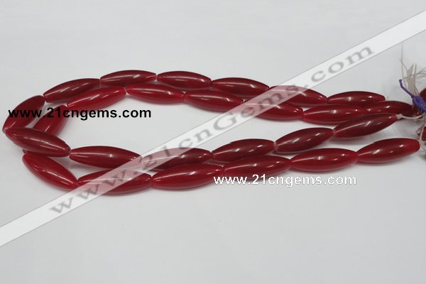 CCN135 15.5 inches 10*30mm rice candy jade beads wholesale