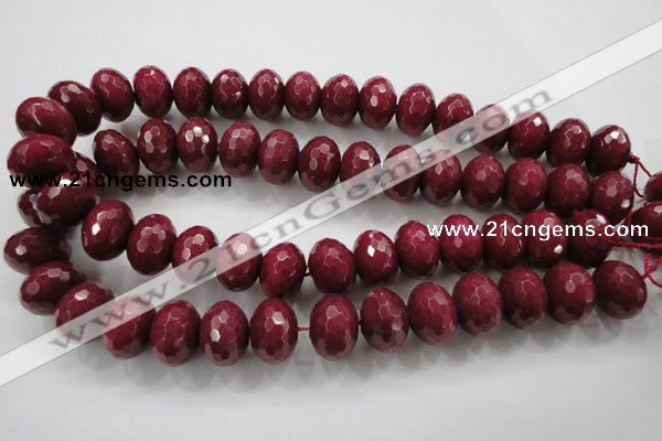 CCN1358 15.5 inches 13*18mm faceted rondelle candy jade beads