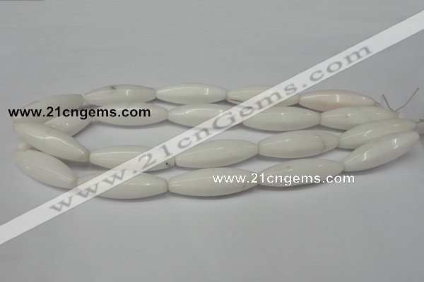 CCN136 15.5 inches 12*40mm rice candy jade beads wholesale