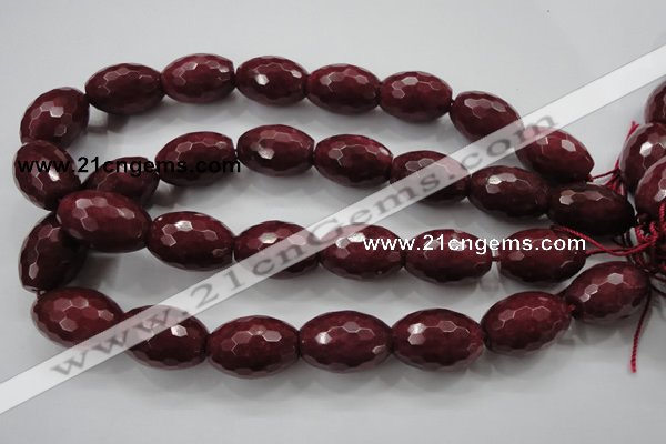 CCN1467 15.5 inches 18*25mm faceted rice candy jade beads wholesale