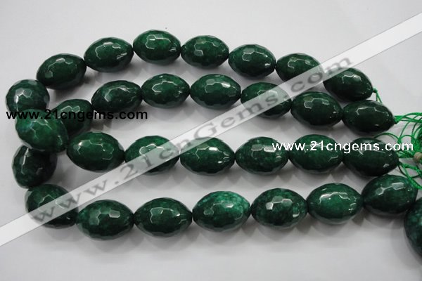 CCN1487 15.5 inches 18*25mm faceted rice candy jade beads wholesale