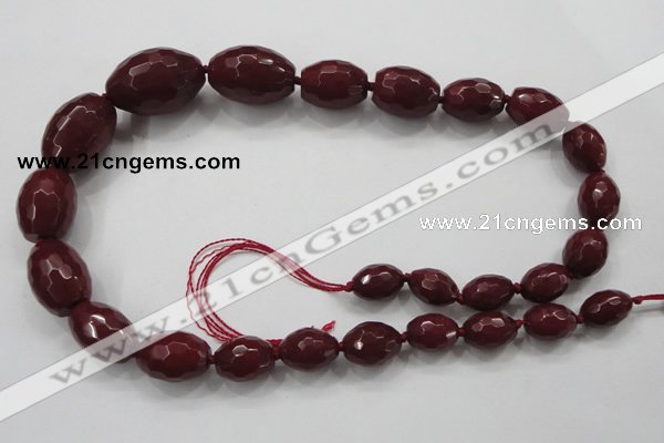 CCN1511 15.5 inches 10*14mm – 20*30mm faceted rice candy jade beads