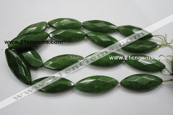 CCN1561 15.5 inches 20*48mm faceted marquise candy jade beads