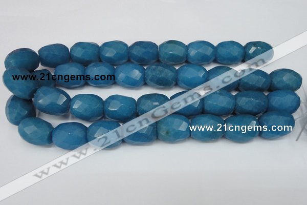 CCN189 15.5 inches 18*22mm faceted drum candy jade beads