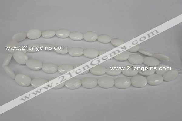 CCN2200 15.5 inches 13*18mm faceted oval candy jade beads