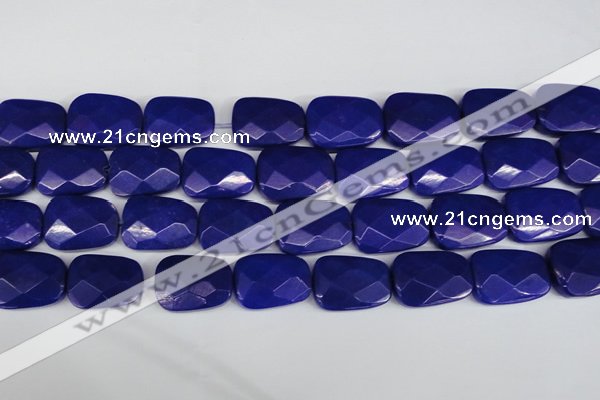 CCN2635 15.5 inches 18*25mm faceted trapezoid candy jade beads