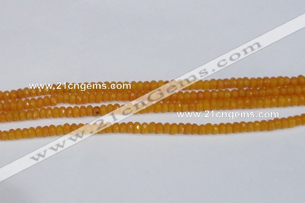 CCN4120 15.5 inches 4*6mm faceted rondelle candy jade beads