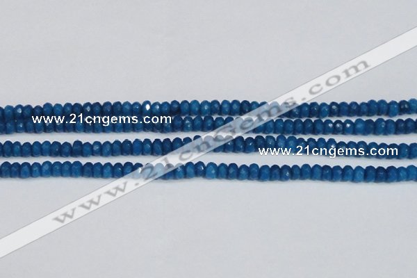 CCN4134 15.5 inches 4*6mm faceted rondelle candy jade beads