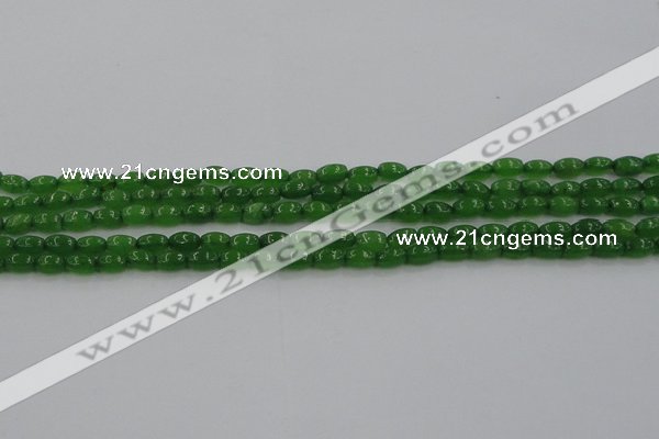 CCN4523 15.5 inches 4*6mm rice candy jade beads wholesale