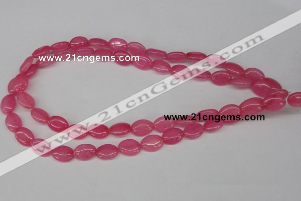 CCN526 15.5 inches 10*14mm oval candy jade beads wholesale