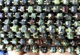 CCU1383 15 inches 6mm - 7mm faceted cube dragon blood jasper beads