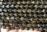 CCU1409 15 inches 6mm - 7mm faceted cube bronzite gemstone beads