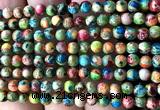 CDE3042 15 inches 4mm round sea sediment jasper beads wholesale