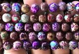 CDE3284 15 inches 8mm round sea sediment jasper beads wholesale