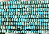 CDE3455 15 inches 3*4mm rondelle sea sediment jasper beads