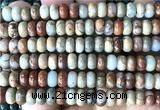 CDE3550 15 inches 5*8mm rondelle sea sediment jasper beads