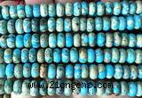 CDE3553 15 inches 5*8mm rondelle sea sediment jasper beads