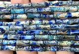 CDE3757 15 inches 5*12mm bamboo sea sediment jasper beads