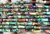 CDE3758 15 inches 5*12mm bamboo sea sediment jasper beads