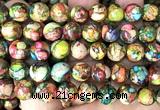 CDE3803 15 inches 10mm round rainbow sea sediment jasper beads