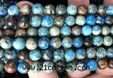 CDE3813 15 inches 8mm round blue sea sediment jasper beads