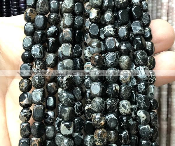 CDE3912 15 inches 5*7mm nuggets sea sediment jasper beads