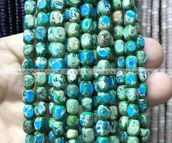 CDE3916 15 inches 5*7mm nuggets sea sediment jasper beads