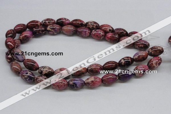 CDI32 16 inches 13*18mm rice dyed imperial jasper beads wholesale