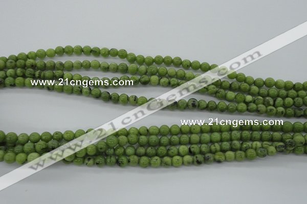 CDJ138 15.5 inches 5mm round Canadian jade beads wholesale