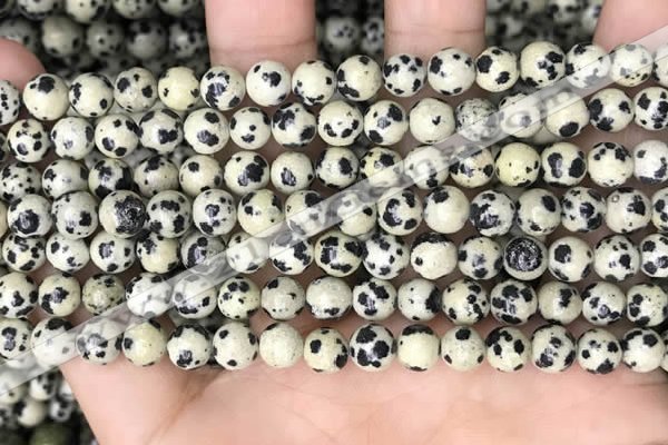 CDM91 15.5 inches 6mm round dalmatian jasper beads wholesale