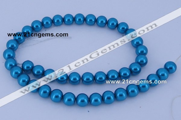 CGL261 2PCS 16 inches 25mm round dyed plastic pearl beads wholesale