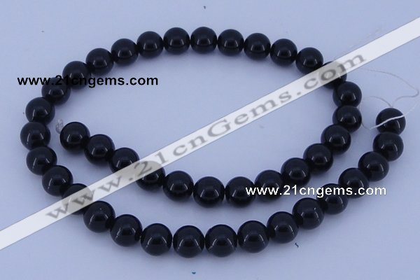 CGL286 5PCS 16 inches 12mm round dyed glass pearl beads wholesale