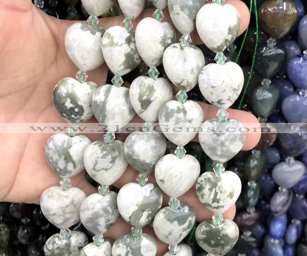 CHG209 15 inches 20mm heart lucky jade beads wholesale