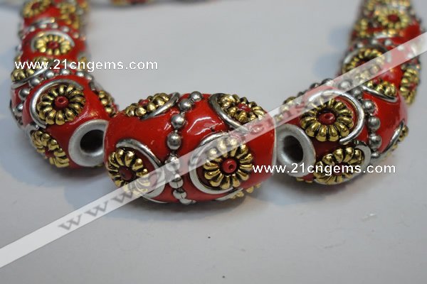 CIB296 14*22mm drum fashion Indonesia jewelry beads wholesale