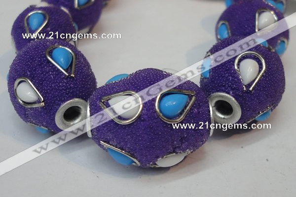 CIB492 18*23mm drum fashion Indonesia jewelry beads wholesale