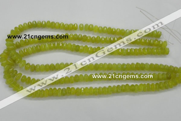 CKA12 15.5 inches 5*8mm rondelle Korean jade gemstone beads