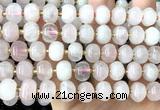 CME400 15 inches 8*12mm pumpkin rose quartz beads wholesale