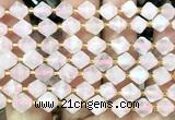 CME452 15 inches 8mm faceted bicone rose quartz beads wholesale