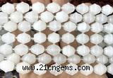 CME600 15 inches 10*11mm bicone Angola clear quartz beads