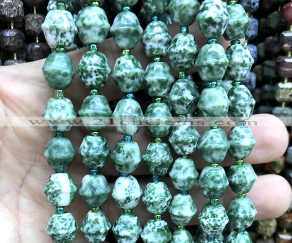 CME619 15 inches 10*11mm bicone Qinghai jade beads wholesale