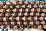 CME631 15 inches 10*11mm bicone goldstone beads wholesale