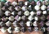 CME816 15 inches 8*10mm faceted bicone plum blossom tourmaline beads