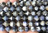 CME879 15 inches 8*10mm faceted bicone sunset dumortierite beads