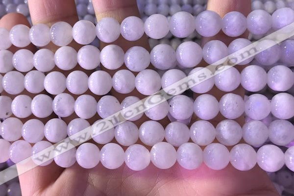 CMS1916 15.5 inches 8mm round white moonstone beads wholesale